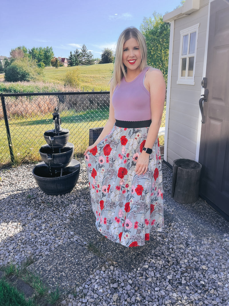 Kristy Poppy Skirt