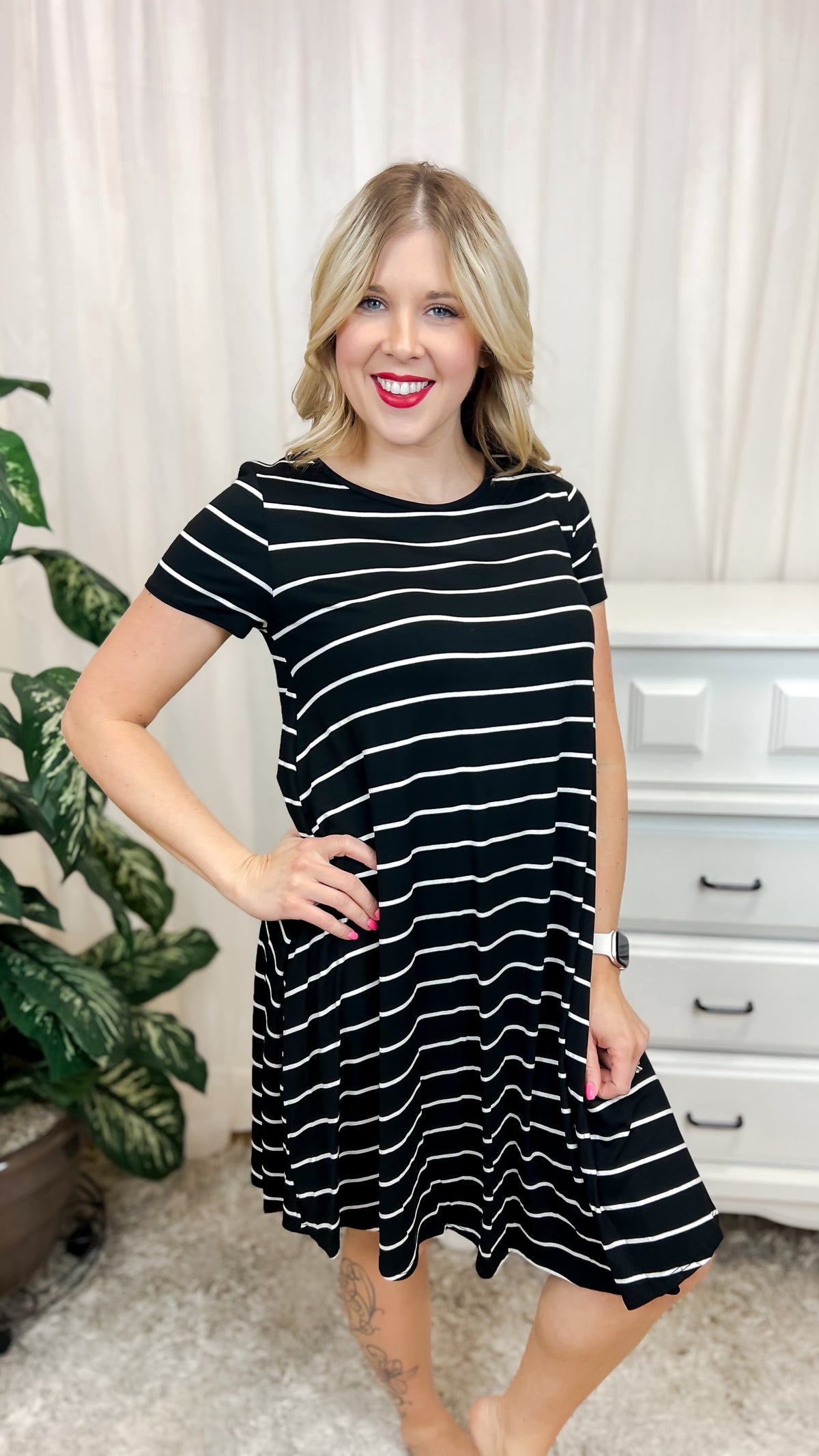 Victoria Striped Dress