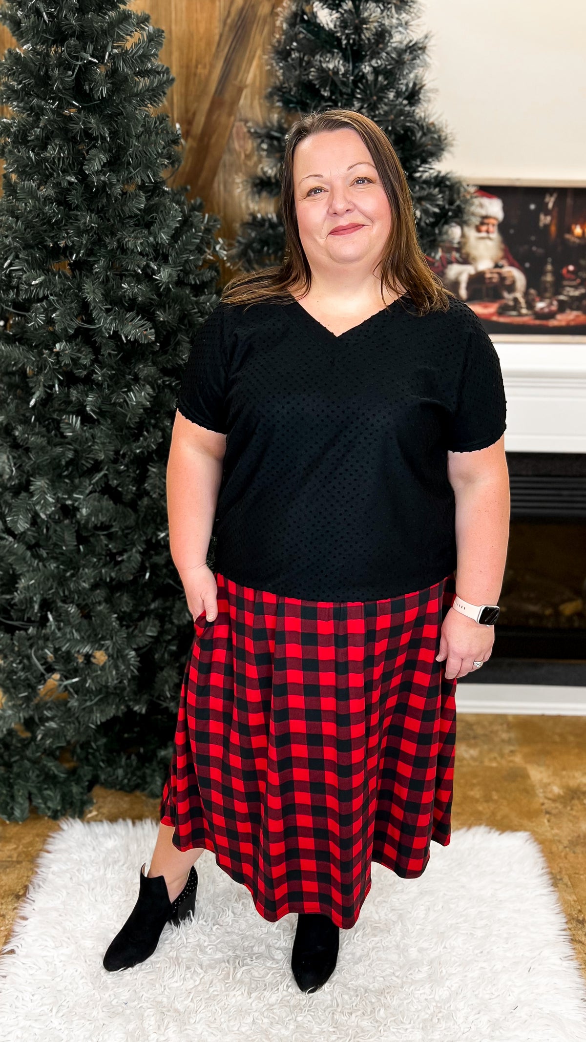 Kimberly Buffalo Plaid Skirt