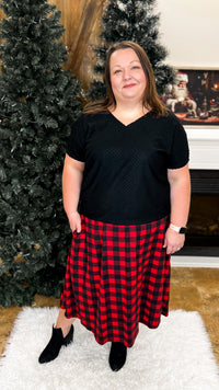 Kimberly Buffalo Plaid Skirt