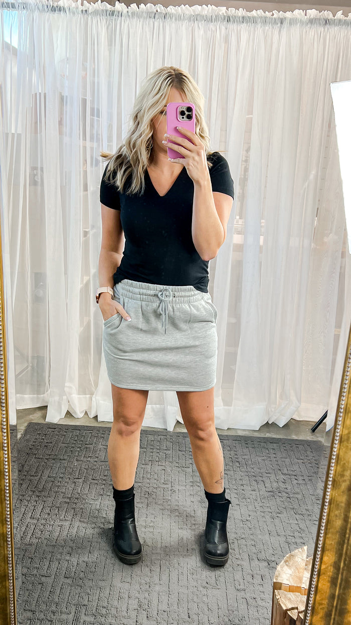 Brianna Jogging Skirt: Grey *SALE*