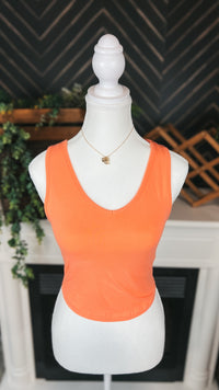 Arianna Tank Top: Coral *SALE*