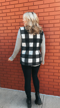 Heather Plaid Quilted Vest