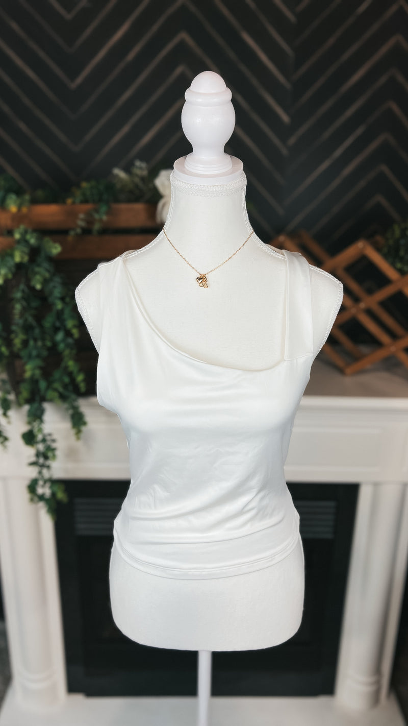 Emma Tank Top: White *SALE*