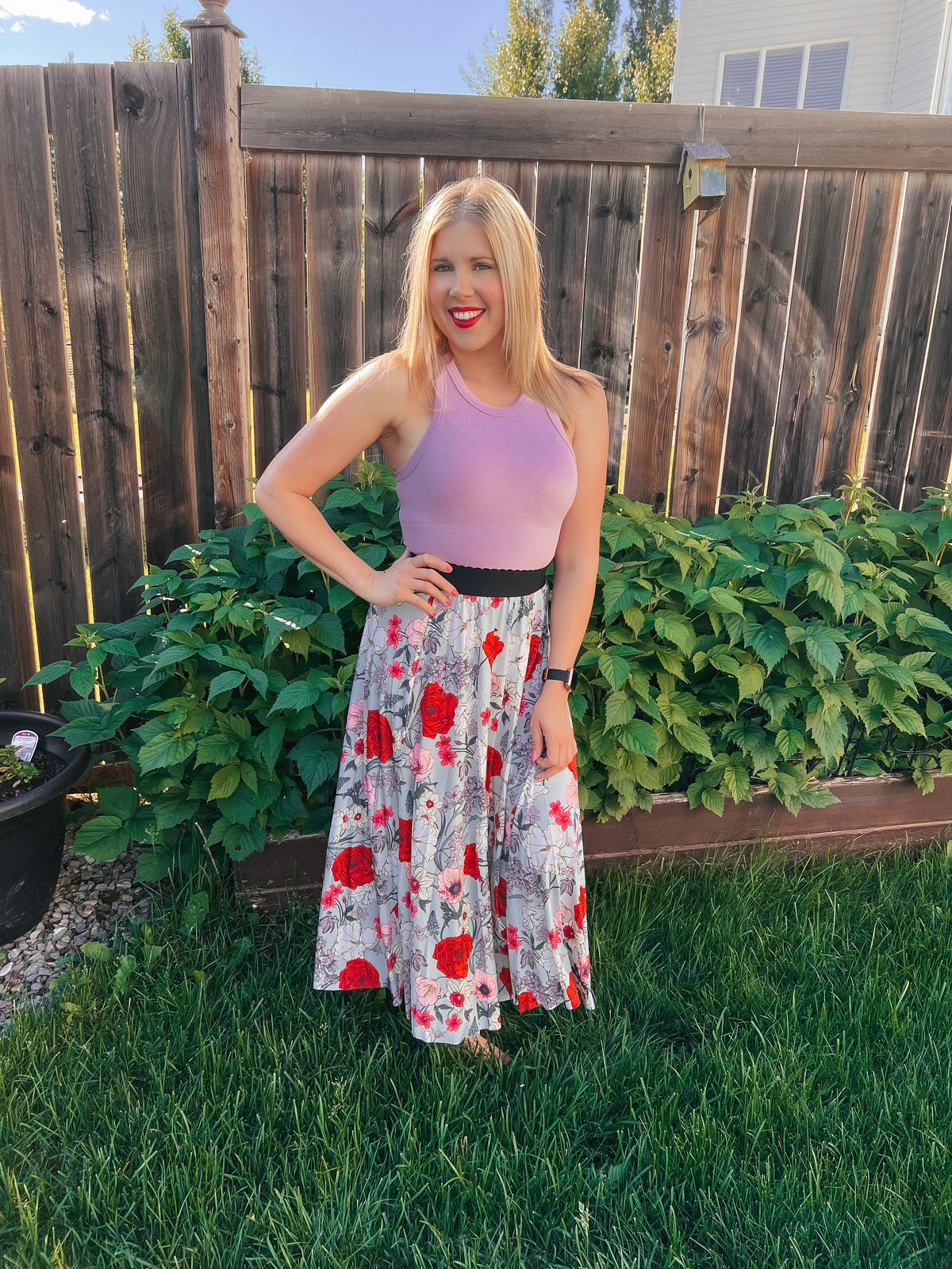 Kristy Poppy Skirt