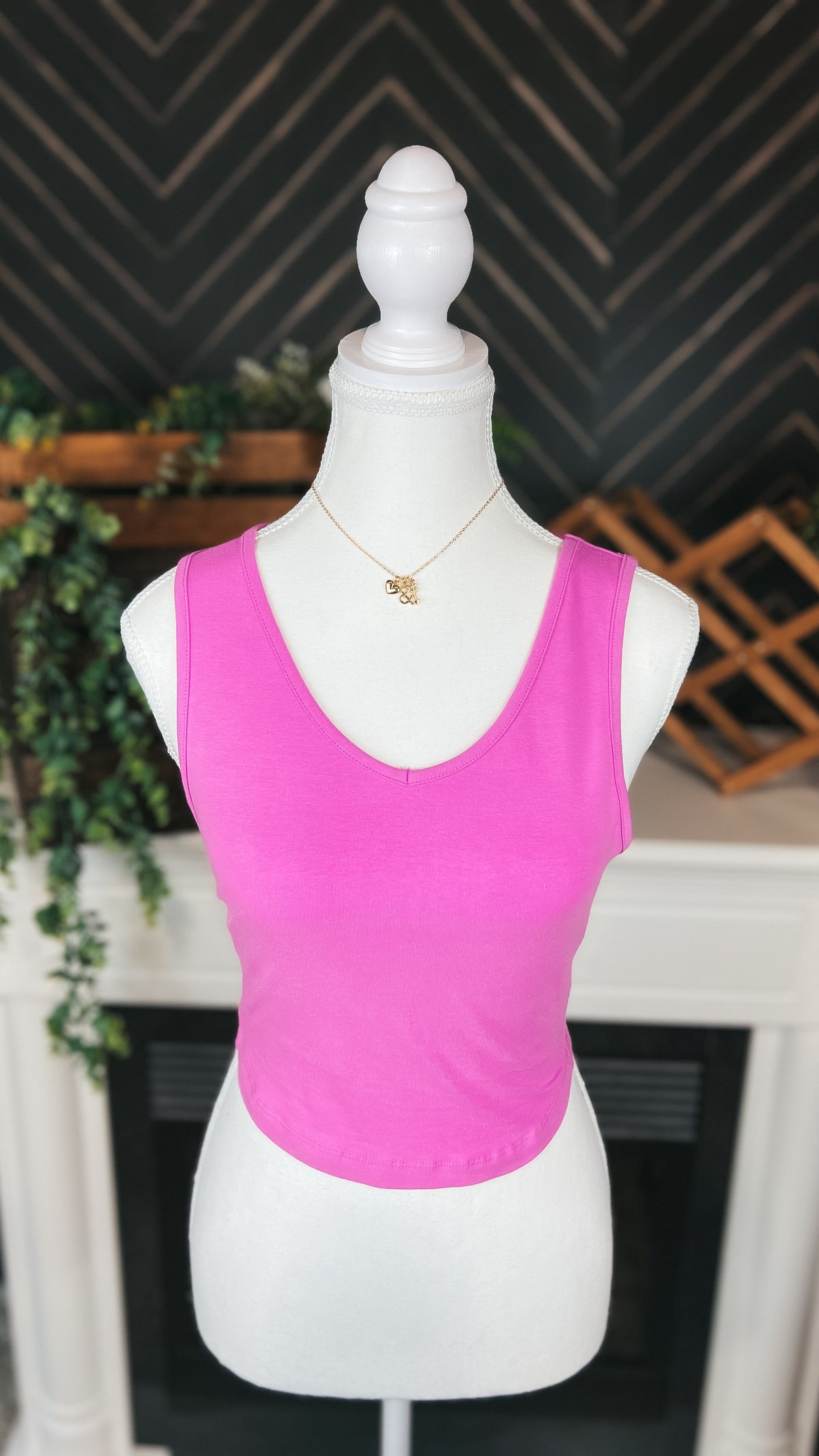 Arianna Tank Top: Bright Mauve *SALE*