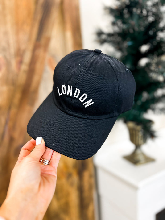 London Baseball Hat: Black *DOOR CRASHER*