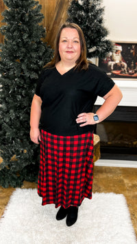 Kimberly Buffalo Plaid Skirt