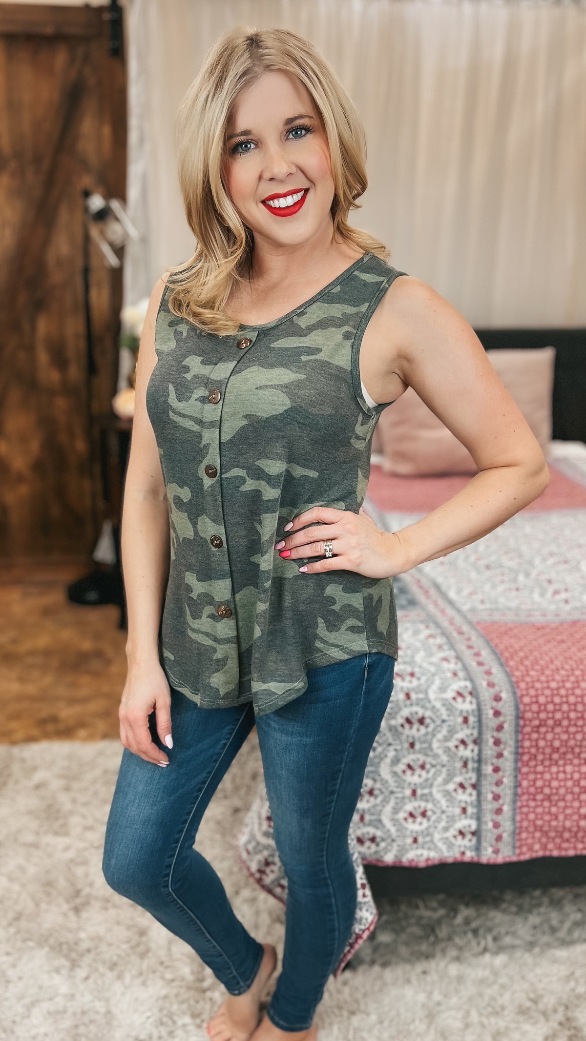 Toni Army Tank Top