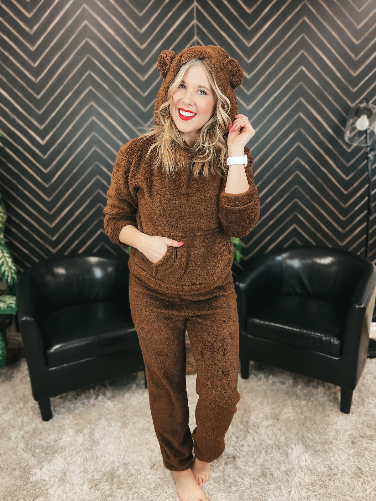 Teddy Lounge Set: Brown