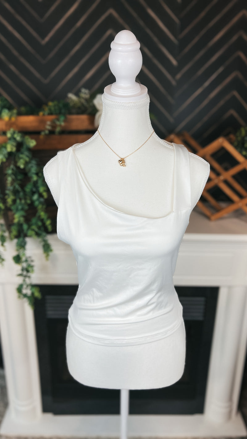 Emma Tank Top: White *SALE*