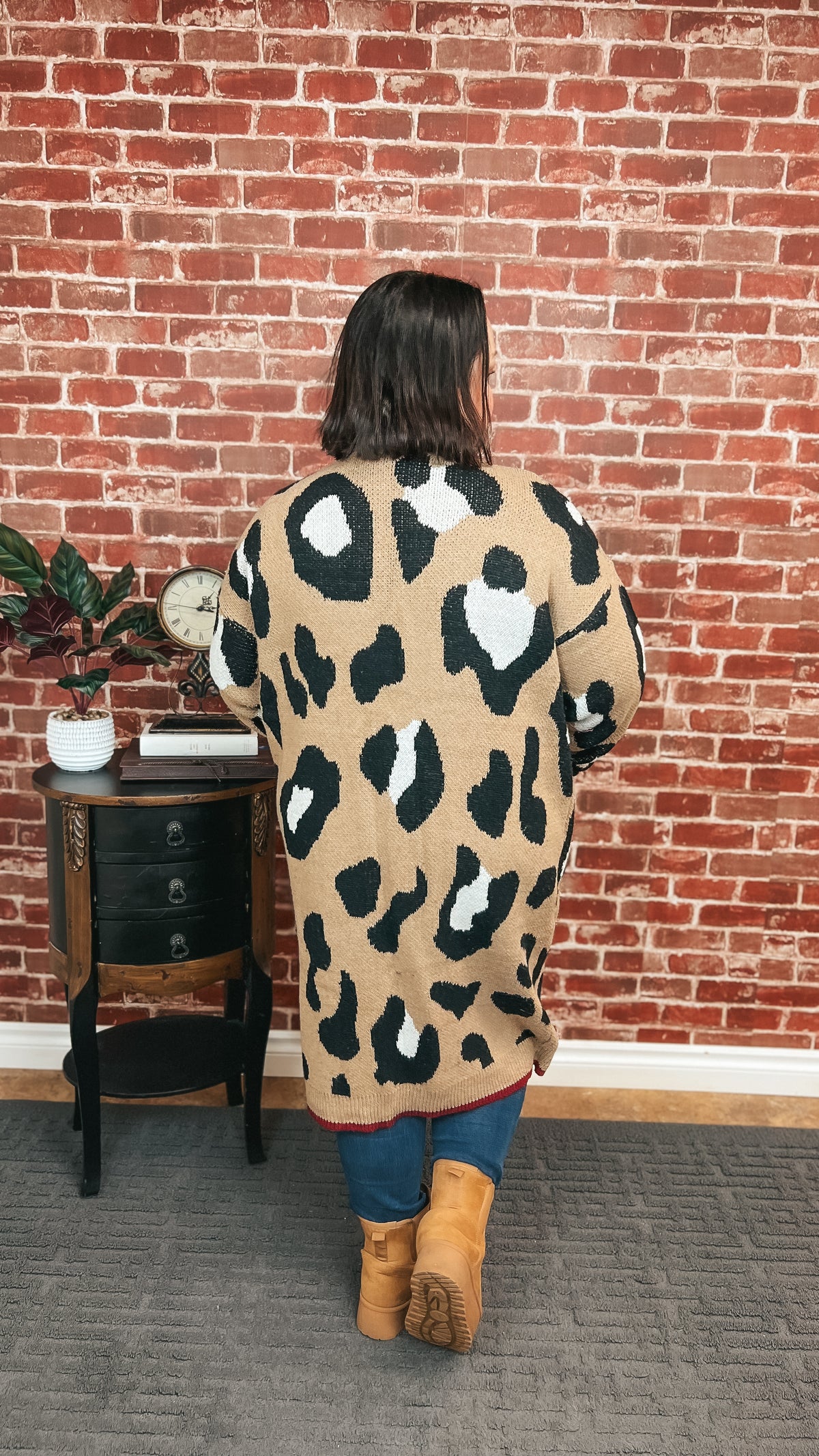 Nicole Leopard Knit Cardigan