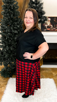 Kimberly Buffalo Plaid Skirt