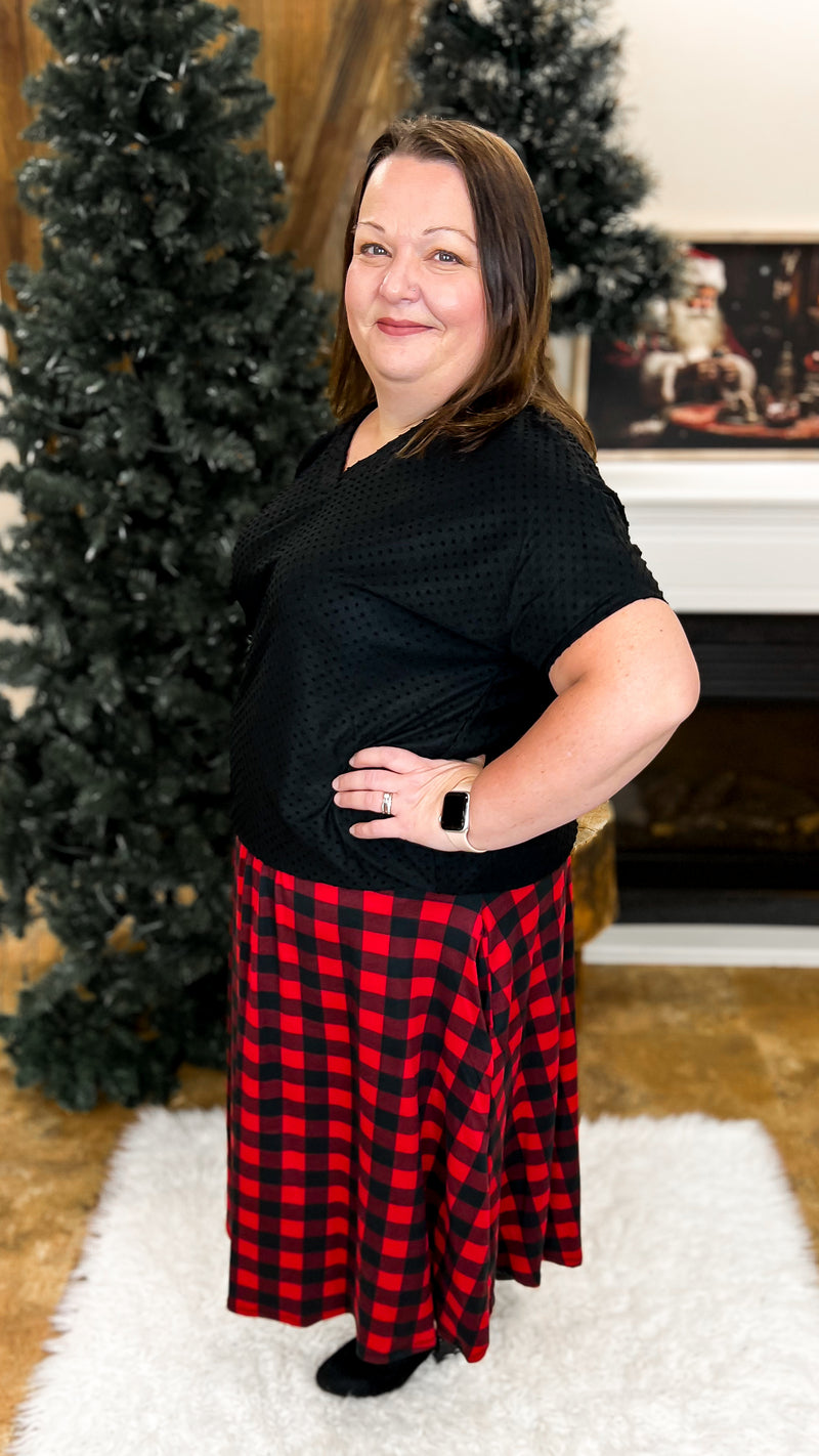 Kimberly Buffalo Plaid Skirt