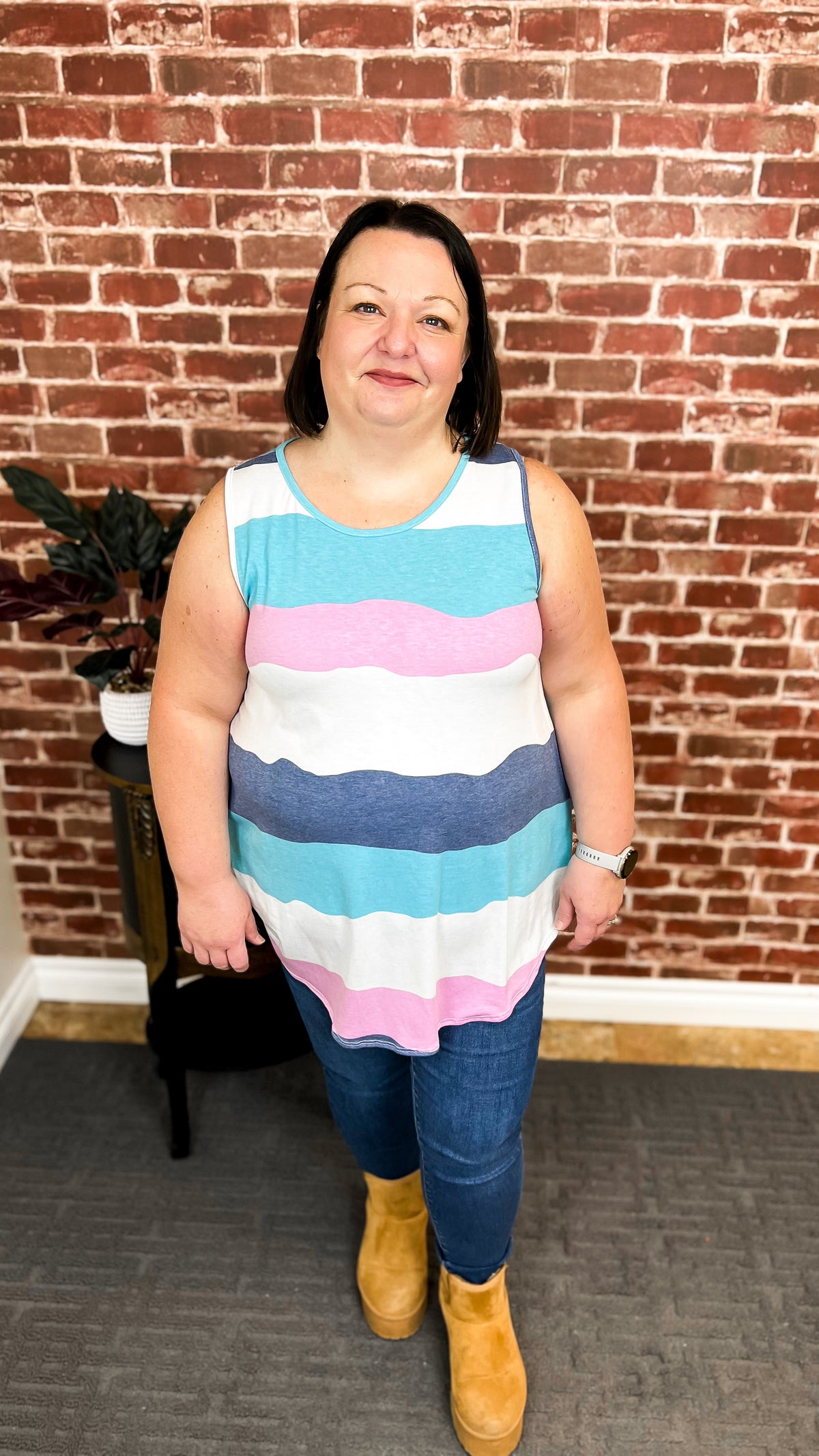 Dina Stripe Tank Top