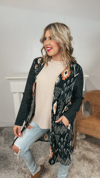 Cassandra Printed Cardigan