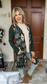 Cassandra Printed Cardigan