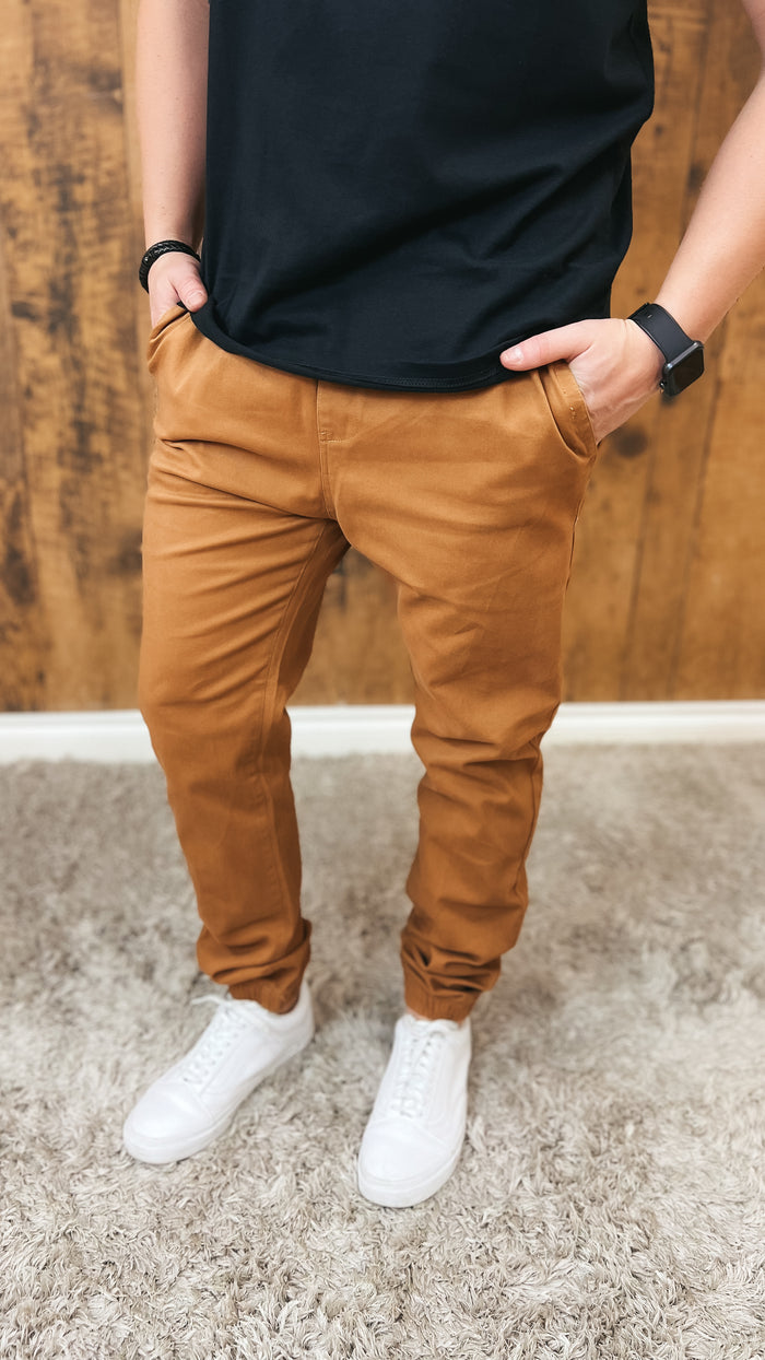 Tyrone Stretch Chino Pant: Camel