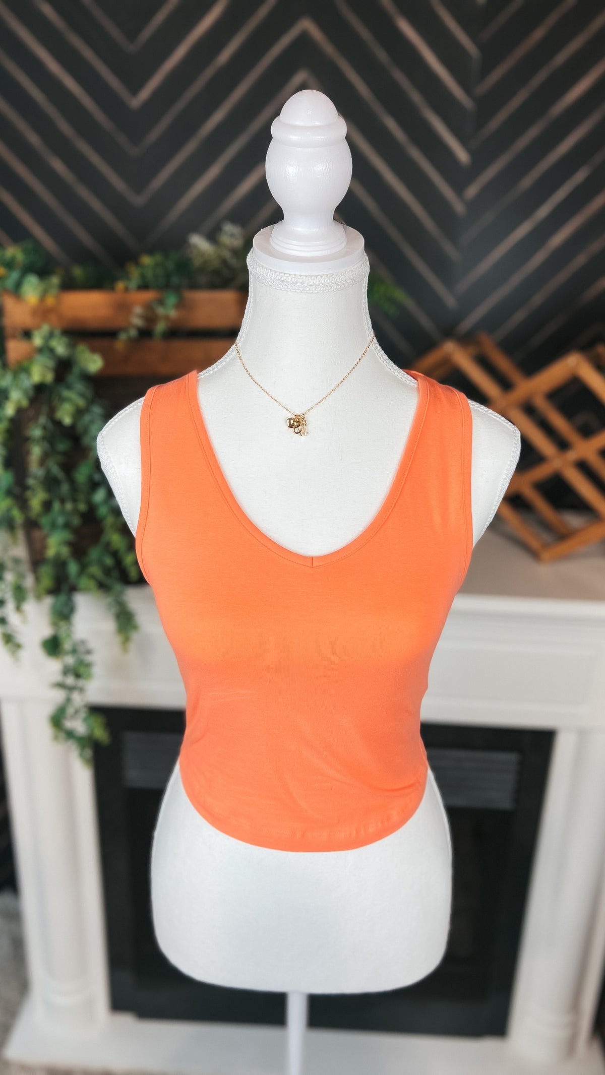 Arianna Tank Top: Coral *SALE*