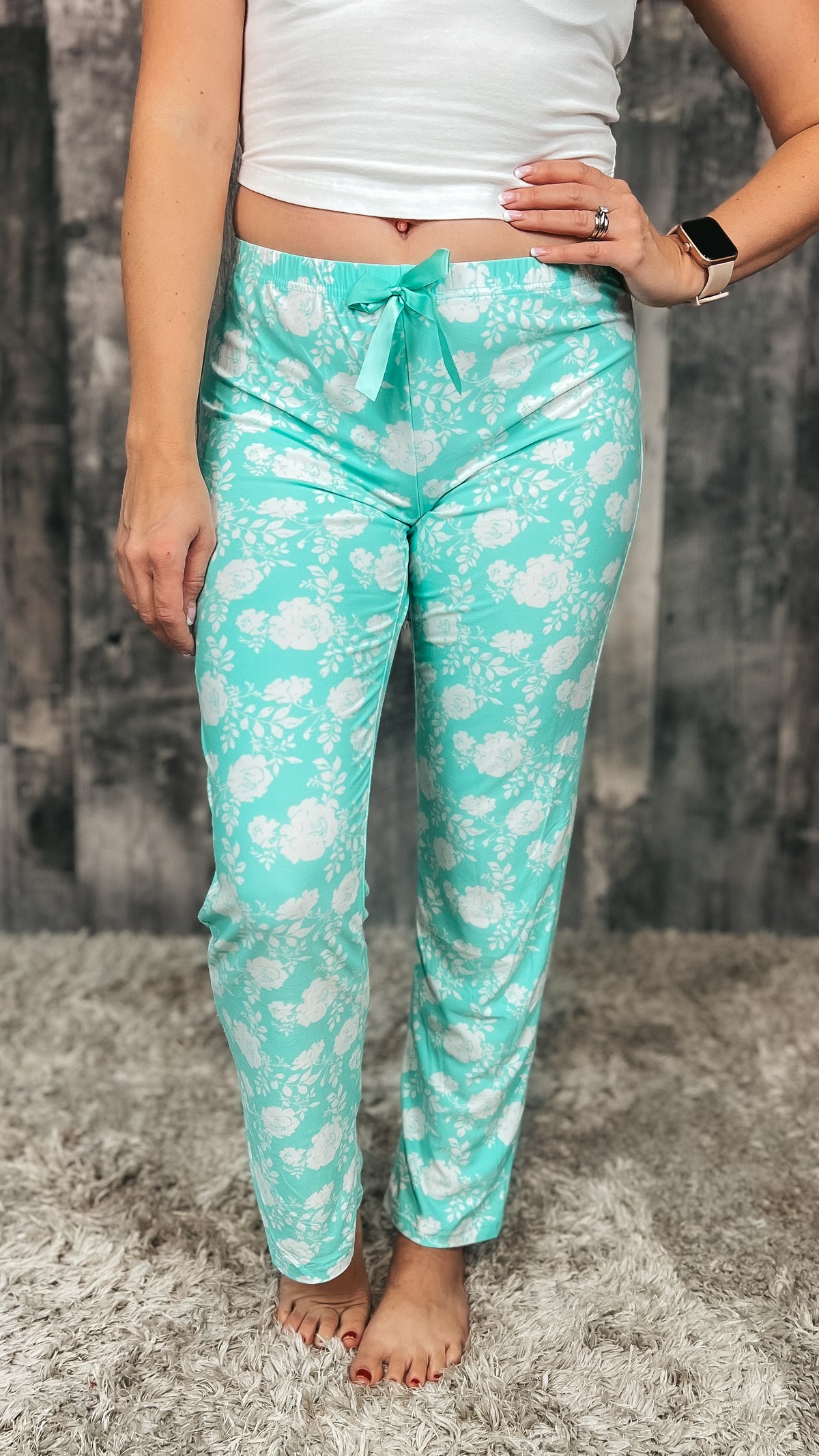 Courtney Pajama Pants: Mint