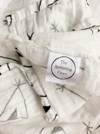 The Teepee Muslin Swaddle Blanket