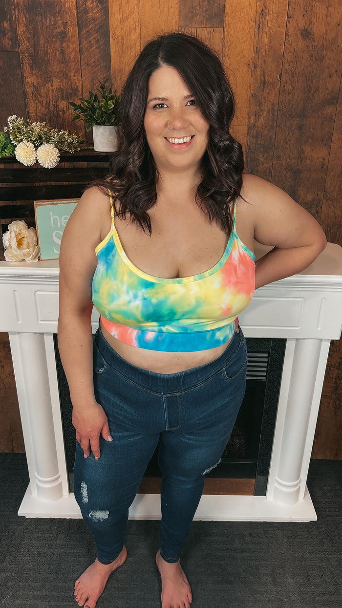 Jaelynn Tie Dye Sports Bra